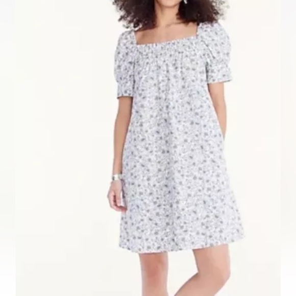 J. Crew Dresses & Skirts - J. Crew Cotton Poplin Shift Dress Floral Vines. Size: 3X